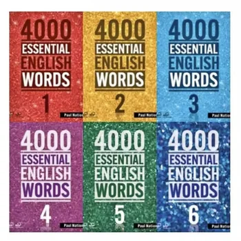 Nye 6 Bøger/Set 4000 Afgørende engelske Ord, Niveau 1-6 IELTS, SAD Centrale Ord engelsk Ordforråd Bog