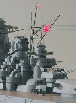 DIY-Paper Model 1:250 IJN Slagskib Yamato Kejserlige Japanske Flåde Samle Hånd Arbejde, 3D Puzzle Game Kids Legetøj