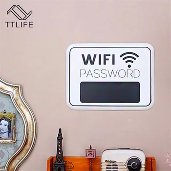 WiFi Password Træ Skilt Hængende Indretning Plak Receptionen Hænger Tavlen Wifi yrelsen Underskriver for Hjem, Butik, Party Bar Dekoration