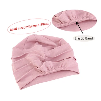 Kemoterapi Cap Muslimske Tørklæde Cap Mode Smuk Udskrivning Af Komfort Kvinder Turban Cap Bomuld Trække Vejret Hijab Elastisk Wrap Dit Hoved