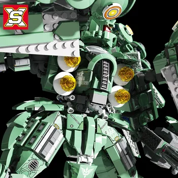 DIY MOC Teknologi Serie NZ-666 Kshatriya Gundam Model Børns Uddannelsesmæssige Små Partikler Samlet byggesten Legetøj