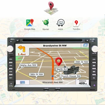 Eunavi 2 Din-Car Multimedia-Afspiller Radio Auto For VW-Volkswagen PASSAT B5 MK4 MK5 JETTA BORA POLO TRANSPORT T5 DSP Android GPS