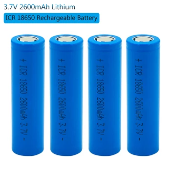 18650 Genopladeligt Lithium-Ion-Batteri Batterier 2600 Mah 3,7 V Li-ion Reelle Kapacitet 2600mah