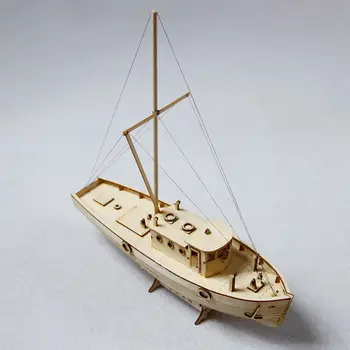 Skibet Samling Model Diy Kits Træ Sejlbåd 1:50 Skala Dekoration Toy Gave