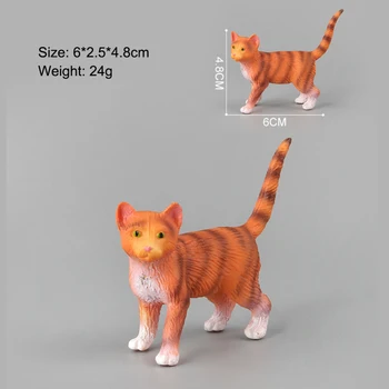 10 Stk Kids Børnetøj Pet Model Figur Dyr Plast Action Figurer, Sjove Toy Gave Dukke Hjem Indretning Katte Simulering Kat Legetøj