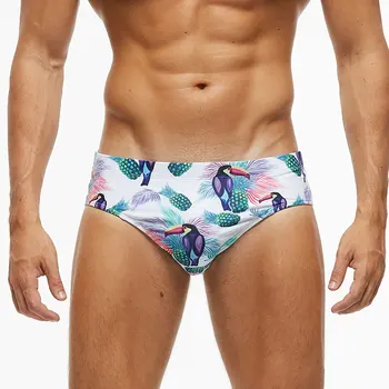 Hot Sexy Mand Svømme print Kufferter Badetøj 2020 NYE Mandlige Bikini Badedragt Svømning badestrand Trusser bære Gay-Shorts