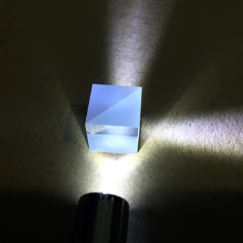 15mm Beamsplitter Opdeling Forholdet 5:5 Transflektiv K9 Cube Prisme Optisk Glas Tresidet Prisme Bruge Bølgelængde på 400-700nm