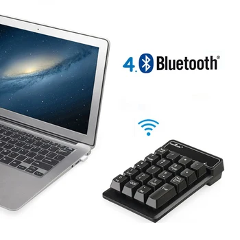 2,4 G Mini USB Wireless Mekanisk 19Keys Numeriske Tastatur Bluetooth-Nummer Pad-Modtager Til XP7/8 Laptop Regnskabsmæssige opgaver tastatur