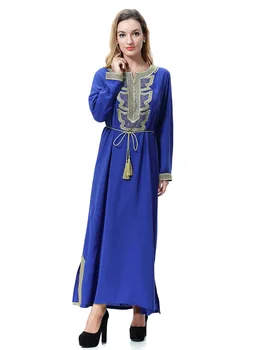 Abaya Dubai for Kvinder i Saudi-Kvinder Klæder Lange Nederdele Jalabiya Islamiske Dress Tøj Marokkanske Kaftan Muslimske Kjole Pynt TH919