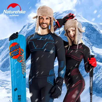 Naturehike sportsundertøj, der passer varm Quick-tørring for mænd og kvinder skiløb offentlig funktion fugtspredende termisk undertøj
