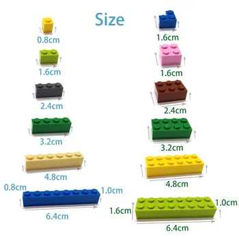 80pcs DIY byggesten Tynd Tal Mursten 2x3 Prikker 12Color Pædagogiske Kreative Størrelse Kompatibel Med lego Legetøj for Børn
