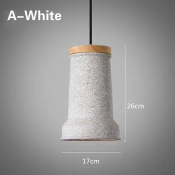 LED Bar Cement Vedhæng Lys Kreative Flaske-Formet Træ Base, E27 pendel Moderne enkel køkken hængende lys loft