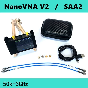 V2 3G Vector Network Analyzer S-A-A-2 NanoVNA Antenne Analyzer Kortbølget HF, VHF, UHF med EVA Tilfælde Antenne Analyzer