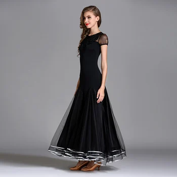 2018 NYE Moderne Dans Kostume til Kvinder Dame Voksen Waltzing Tango Dans Kjole Ballroom Kostume Evening Party Dress