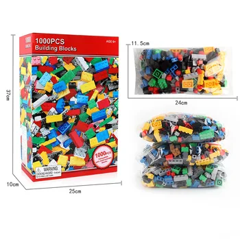 1000PCS Børns DIY Række Bulk Kompatibel Lego Samling byggesten Montering Partikel Blok Legetøj