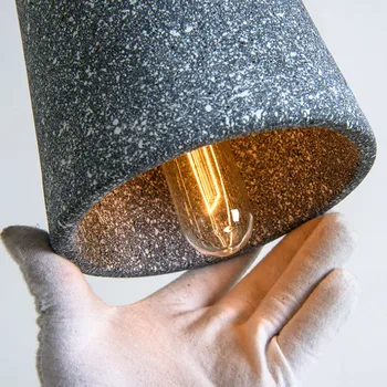LED Bar Cement Vedhæng Lys Kreative Flaske-Formet Træ Base, E27 pendel Moderne enkel køkken hængende lys loft