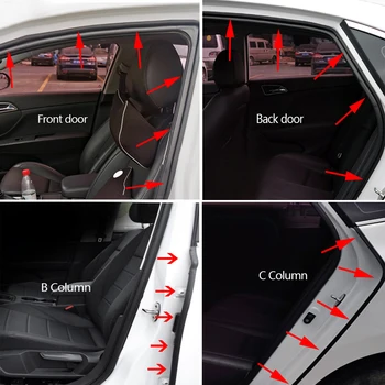 Bil Døren Hood Kuffert Gummi Tætning Strip Protektor For Chevrolet Cruze OPEL MOKKA ASTRA J Hyundai Accent Solaris