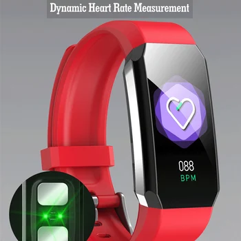 Trænings-og Armbånd Krop Termometer IP67 Vandtæt Smart Armbånd Fitness Tracker pulsmåler Smart Band Watch Mænd Kvinder